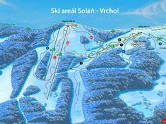 Mappa delle piste Soláň - Vrchol