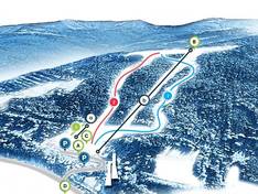 Mappa delle piste Skolnity - Wisła