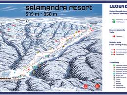 Mappa delle piste Salamandra Resort - Banska-Stiavnica