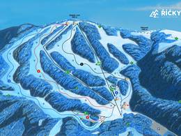 Mappa delle piste Říčky v Orlických horách