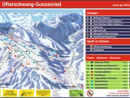 Mappa delle piste Ofterschwang/Gunzesried - Ofterschwanger Horn