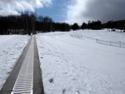 Nastro trasportatore alla stazione a valle della cabinovia