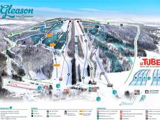 Mappa delle piste Mont Gleason
