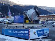 Primo cannone da neve a Nauders - 1985