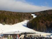 La discesa Hochwald termina direttamente presso l’area sciistica Hochficht.