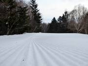 Perfetta preparazione delle piste nell’area sciistica di Furano