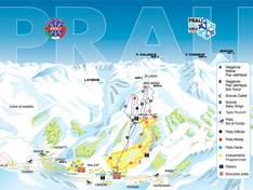 Mappa delle piste Prali