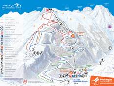 Mappa delle piste Pelvoux/Vallouise