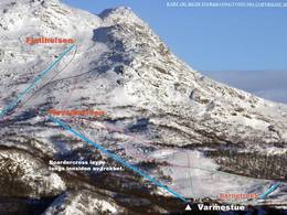 Mappa delle piste Fidjeland