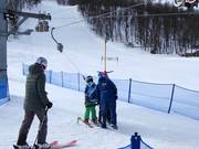 Alla sciovia viene passato l’archetto