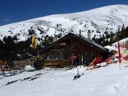 Il rifugio Tanzstatthütte sulla pista Kircherlhang