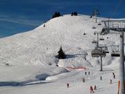 Tracce nella neve fresca allo Schwarzeck