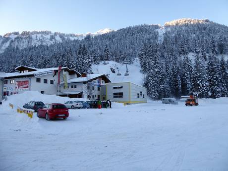 Zugspitz Arena Bayern-Tirol: Accesso nei comprensori sciistici e parcheggio – Accesso, parcheggi Berwang/Bichlbach/Rinnen