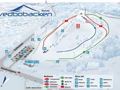 Mappa delle piste Vedbobacken - Västerås