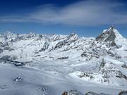 Vista sulle piste di Breuil-Cervinia