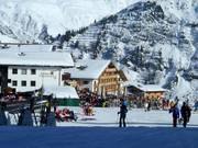 Vista sui ristoranti di Oberlech