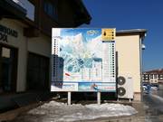 Tabellone informativo alla stazione a valle