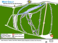 Mappa delle piste Mont Chilly