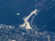 Vista sull’area sciistica Les Panards