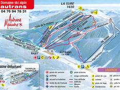 Mappa delle piste Autrans - Claret Village