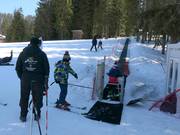 Breve tappeto mobile nel centro sciistico Malina