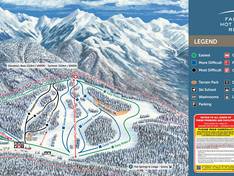 Mappa delle piste Fairmont Hot Springs