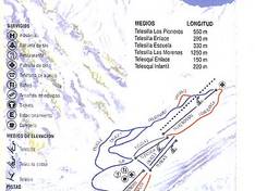 Mappa delle piste Vallecitos