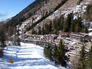 Vista sulle sistemazioni a Pampeago