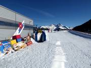 Tappeto mobile della scuola di sci Speikboden presso la stazione a monte
