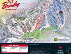 Mappa delle piste Bromley Mountain