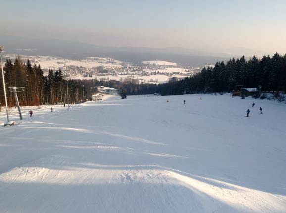 Vista dalla stazione a monte sulla pista