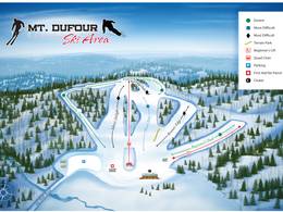Mappa delle piste Mount Dufour