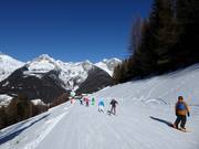 Pista facile dall'Almboden alla stazione a monte della K-Express