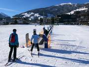 Area principianti presso la stazione a valle