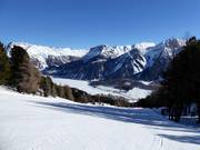 Discesa a valle Haideralm con Reschensee