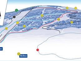 Mappa delle piste Tirolina (Haltjochlift) - Hinterthiersee