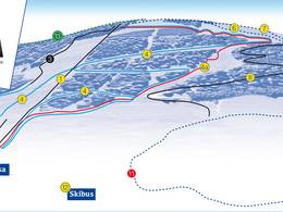 Mappa delle piste Tirolina (Haltjochlift) - Hinterthiersee