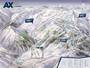 Mappa delle piste Ax 3 Domaines - Ax-les-Thermes