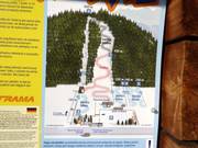 Mappa delle piste alla stazione a valle