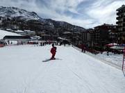 Tappeto mobile nel paese di Breuil-Cervinia