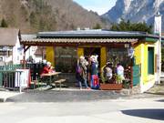 Nel Seilbahnstüberl si può fare una sosta a valle.