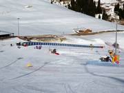 Vista sulla pista principianti presso il tappeto coperto