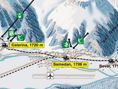 Mappa delle piste Survih - Samedan