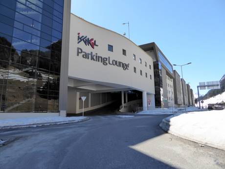 Svizzera Orientale: Accesso nei comprensori sciistici e parcheggio – Accesso, parcheggi Ischgl/Samnaun - Silvretta Arena