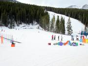 Area principianti con tappeti mobili direttamente alla stazione a valle