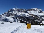 Cannone da neve in Arabba