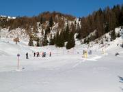 Pista da gara presso lo skilift Pralongià I