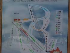Mappa delle piste Xiling Snow Mountain
