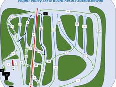 Mappa delle piste Wapiti Valley