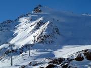 Vista sulla funivia più alta dell'Austria